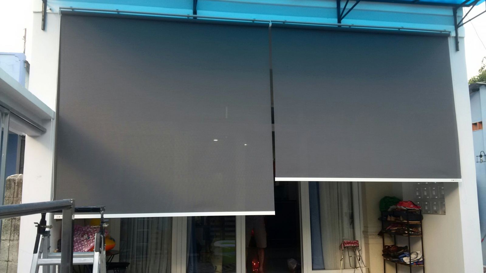 Rèm che nắng ban công giúp giảm nhiệt